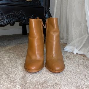 Tory Burch brown leather booties